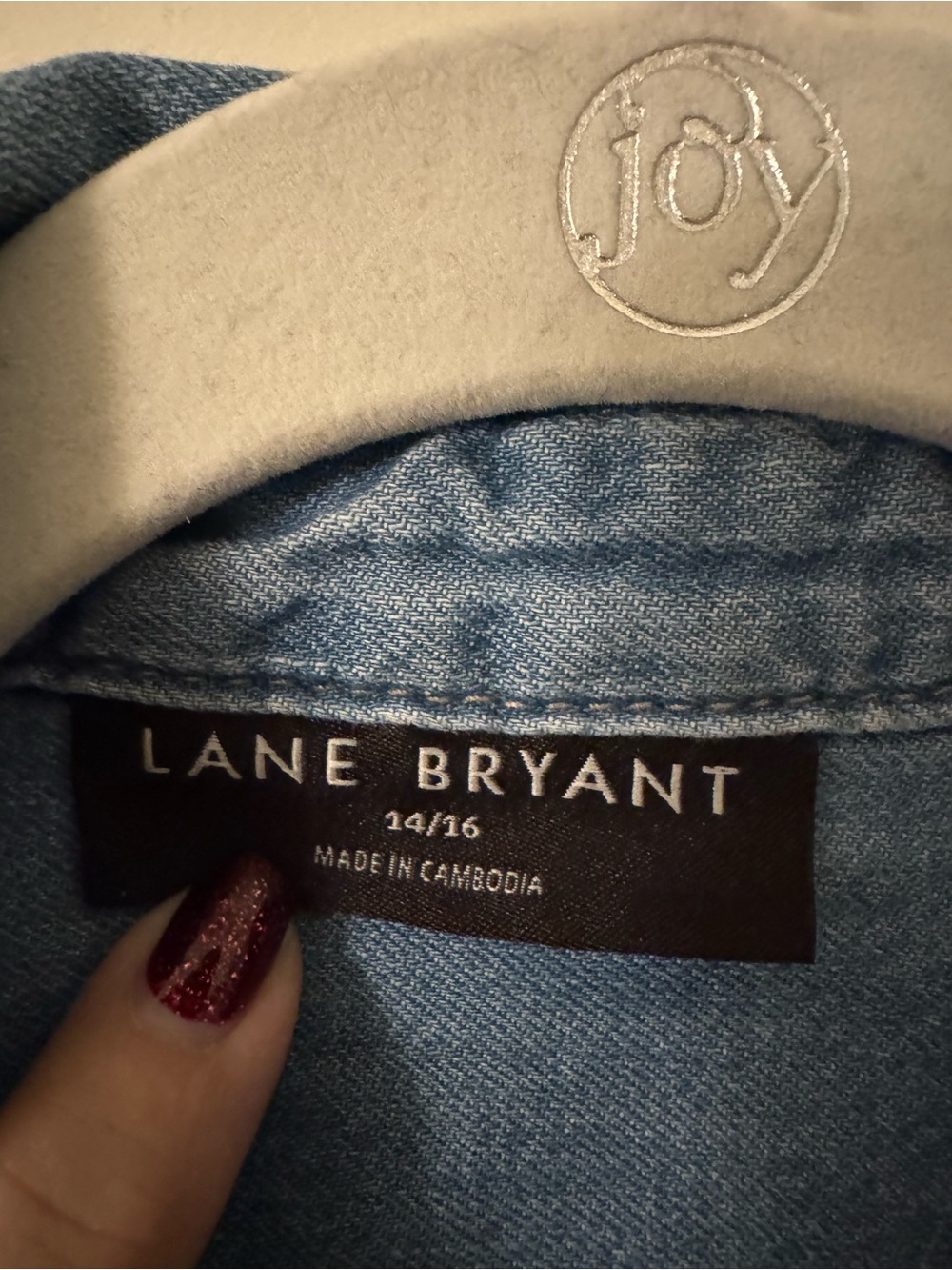 Lane Bryant Women's Light Blue Denim Shirt Jacket - Picture 2 of 3